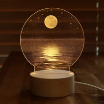 무드미 아크릴 달 무드등 수면등 수유등, 보름달(대)