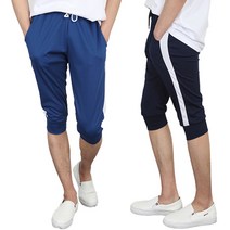 코디제이 남자 7부바지 쿨론7부라인조거팬츠밴딩바지7부바지 트랙바지 운동복 남여공용