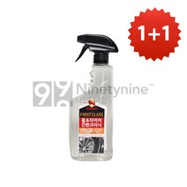 1+1 불스원 휠 타이어 2in1 간편크리너-550ml 세정제 광택제 세정광택제 광택보호제 코팅제 보호제 클리너, 2개, 550ml