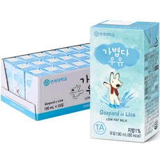 연세우유 가볍다 우유, 190ml, 24개