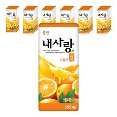 웅진 내사랑 오렌지 드링크팩, 185ml, 24개