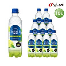 산토리니 스파클링티 쿨라임 탄산음료, 500ml, 10개