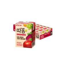 빙그레 따옴 오가닉주스(사과 레드비트)120mlX12개/무배, 120ml, 12개