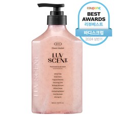 애경 럽센트 스크럽 워시 플라워마켓 화이트튤립향, 500ml, 1개