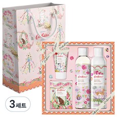 캐스키드슨 머스크로즈 바디 4종세트+쇼핑백 (바디워시200ml+바디로션200ml+바디스크럽30ml+센티드솝100g+쇼핑백), 3세트