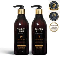탈젠플러스 탈모샴푸 400ml 탈모완화 기능성화장품 특허보유 연구소개발, 400g, 2개