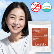 순풀레 순수 100% 천연 헤나 염색 가루 PPD없는 염색약, 순브라운, 1개