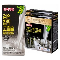 삼육두유 검은참깨고칼슘, 190ml, 32개