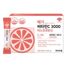 동화약품 메가 비타민C 3000 아스코르빈산 90p, 270g, 1개