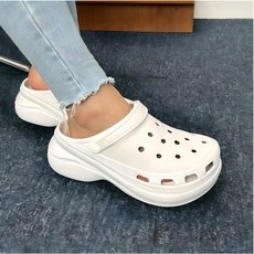 브라운마켙 통굽 키높이 폭신 샌들 슬리퍼