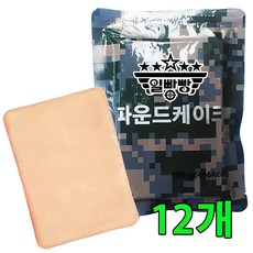 일빵빵 전투식량 파운드케이크/ 장기보관 비상식량 유통기간 3년, 12개, 100g