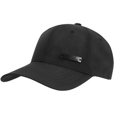 아디다스 야구모자 볼캡 메탈로고 캡 패션모자, Black, 1개