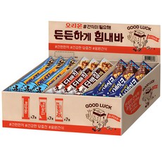 오리온 간식시리즈 든든하게힘내바 단백질바 34g x 7p + 에너지바 40g x 7p + 핫브레이크 50g x 7p