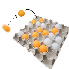 [KC인증] GOODBUY 탁구공빙고 계란판빙고 4type 탁구공게임 단체게임 집콕게임, 탁구공 기본 30알 - 실내놀이