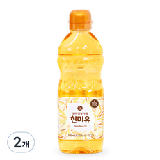 세림현미유 현미유, 500ml, 2개 - 미강유