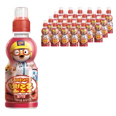 팔도 뽀로로 음료 페트 235ml, 딸기맛, 24개, 235g