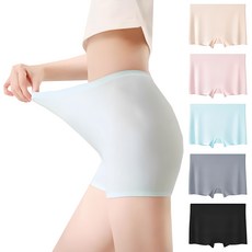 비비드바닐라 심리스팬티 여자 사각 네모 노라인 햄 여성 누디 쿨 드로즈 팬티 5종세트