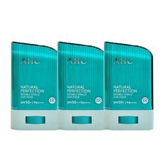 AHC 내추럴 퍼펙션 선스틱 22g SPF50+/PA++++, 3개