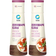 청정원 프렌치 발사믹 드레싱, 325g, 2개