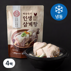 백종원 인생 삼계탕 (냉동), 1200g, 4팩