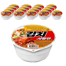 농심 김치 사발면 소컵 86g, 18개