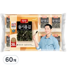 양반 들기름 도시락김, 4.5g, 60...