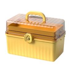 아리코 다용도 3단 구급상자 옐로우 L