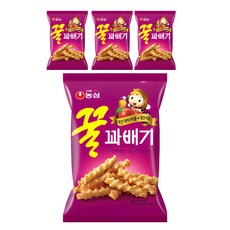 농심 꿀꽈배기, 90g, 4개