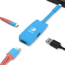 베이식스 닌텐도 스위치 독 3in1 멀티허브 USB C타입 HDMI 4K 60hz