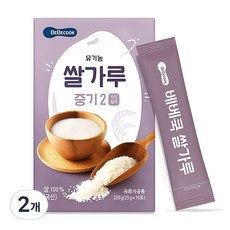 베베쿡 쌀가루 이유식 중기2, 250g, 2개