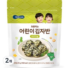 처음 먹는 어린이 김자반, 25g, 2개, 오리지널