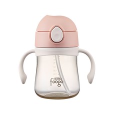 푸고 유아용 프리미엄 시리즈 PPSU 빨대컵 280ml TKFG-280, 1개, 뉴트럴핑크