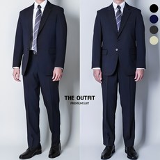 [디아웃핏] 남성 정장세트 사계절 캐주얼 기본 수트 면접 결혼식(S~4XL)