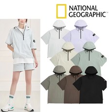 내셔널지오그래픽 아노락 반팔 경량 우븐 바람막이 여름 남자 여자 아델리