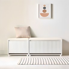 화이트가구 루바 신발장의자 500 800 화이트 상품 이미지