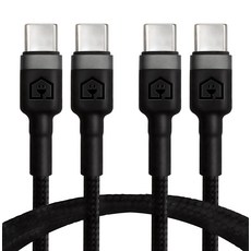 홈플래닛 C타입 C to C PD 60W 고속충전케이블, 2m, 블랙, 2개 2m, 블랙, 2p