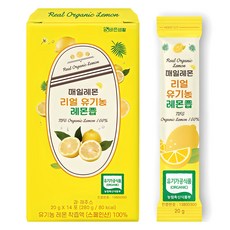 매일레몬 NFC 100% 리얼 유기농 레몬즙 20g 14포, 280g, 1개