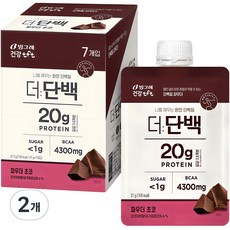 Deo Danbaek 蛋白質奶昔粉 巧克力口味, 2盒, 217g