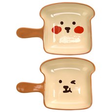 데일리라이크 핸들 플레이트, 1세트, 플레이트 2종, 브레드 동구