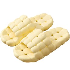 더자카 논슬립 물빠짐 욕실화, 옐로우, 1개
