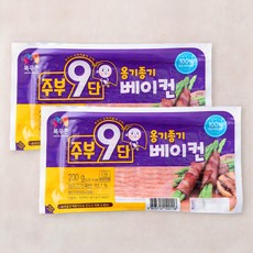 목우촌 주부9단 옹기종기 베이컨, 200g, 2개