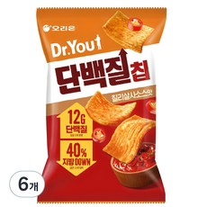 닥터유 단백질칩 칠리살사소스맛, 60g, 6개