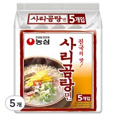 농심 사리곰탕면 110g, 5개