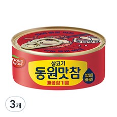 동원 살코기 맛참 매콤참기름 통조림, 135g, 3개