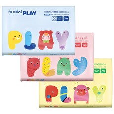 Hanyeji PLAY旅行用紙巾, 70張, 3包