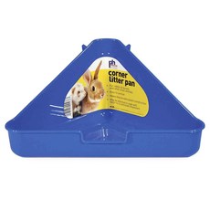 PREVUE PET 塑料角昇平底鍋小動物廁所, 1個, 藍色