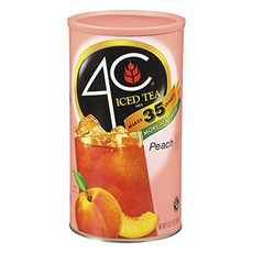 4C 桃子冰茶沖泡粉, 1罐, 1罐, 2.49kg
