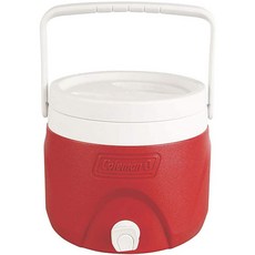 Coleman 派對堆垛機飲料冷卻器水壺, 3.8L, 紅色的