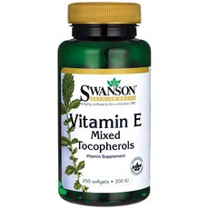 Swanson 斯旺森 維生素E軟膠囊 200IU, 250顆, 1罐