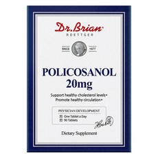 Dr.Brian ROETTGER 甘蔗多二十烷醇 20 毫克 90 片/膽固醇/高密度脂蛋白/低密度脂蛋白, 1個, 90顆